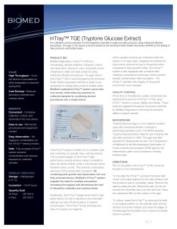 InTray&trade; TGE (Tryptone Glucose Extract)