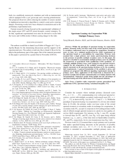 Spectrum Leasing via Cooperation With Multiple Primary Users
