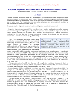 2 Cognitive diagnostic assessment as an alternative