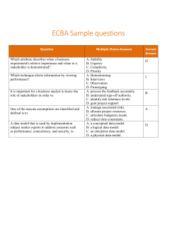 ECBA Sample questions