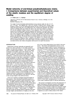 Model networks of end-linked polydimethylsiloxane
