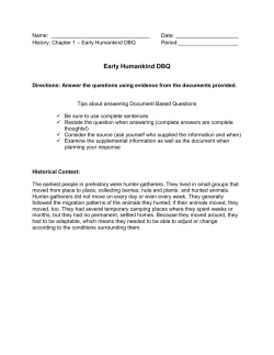 Early Mankind DBQ (1).