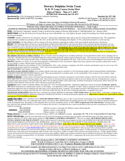 Downey Dolphins Swim Team - Southern California Swimming