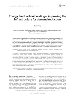 Energy feedback in buildings: improving the