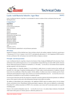 Lactic Acid Bacteria Selective Agar Base