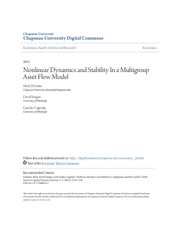 Nonlinear Dynamics and Stability In a Multigroup Asset Flow Model