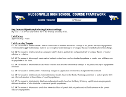 AP Biology - Hudsonville Public Schools