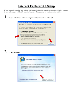 Internet Explorer 8.0 Setup