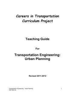TDL Module Title - Transportation Careers