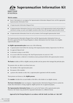 Superannuation Information Kit