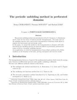 The periodic unfolding method in perforated domains