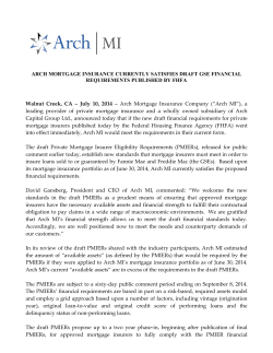 ARCH MORTGAGE INSURANCE CURRENTLY SATISFIES DRAFT