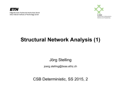 Structural Network Analysis (1)