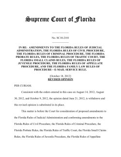 SC10-2101 Opinion - Florida Supreme Court