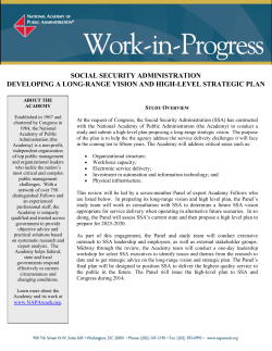 social security administration developing