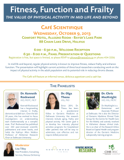 Fitness, Function and Frailty