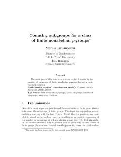 Counting subgroups for a class of finite nonabelian p