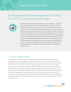 Our Master Data Management Whitepaper