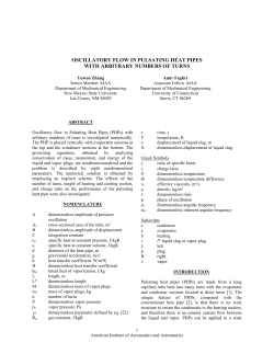 Oscillatory Flow in Pulsating Heat Pipes with Arbitrary Numbers of