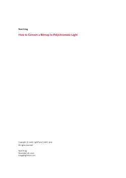 How to Convert a Bitmap to Polychromatic Light