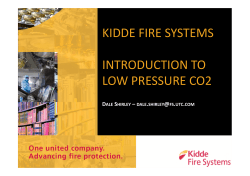 kidde fire systems introduction to low pressure co2