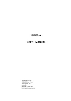 pipes++ user manual