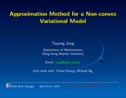 Approximation Method for a Non