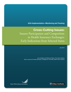 Insurer Participation and Competition in Health