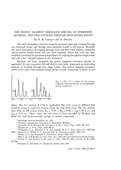 THE PROTON MAGNETIC RESONANCE SPECTRA OF