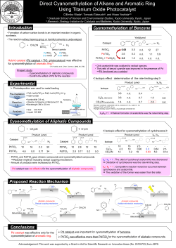Cyanomethylation of Aliphatic Compounds