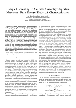 Energy Harvesting In Cellular Underlay Cognitive Networks