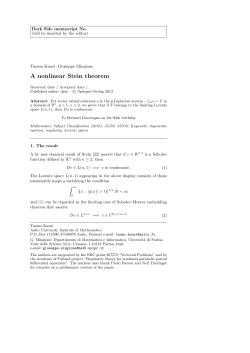 A nonlinear Stein theorem