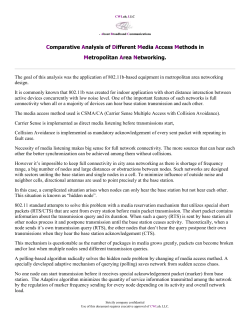 CWLab, LLC - About Broadband Communications Comparative A
