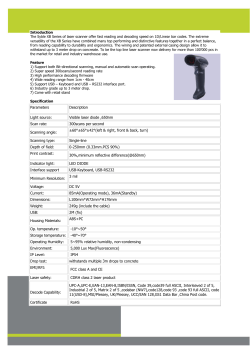Parameters Description Light source: Visible laser diode ,650nm