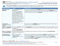 Blue Cross Blue Shield Solution 102, a Multi