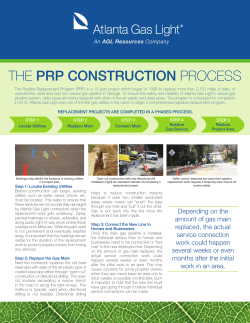 The PRP CoNStRUCtioN PrOceSS