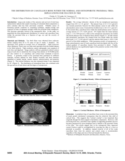 0456 - the distribution of cancellous bone within the normal and