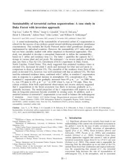 Sustainability of terrestrial carbon sequestration