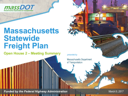Massachusetts Statewide Freight Plan