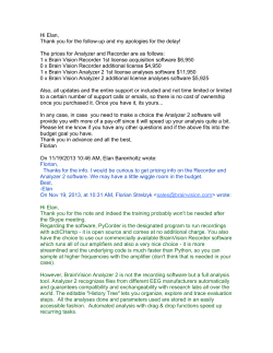 Analyzer Quote EMail - TechFee