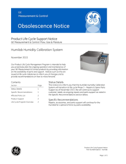 Product Life Cycle Support Notice