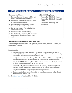 Document Controls