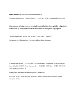 Author manuscript. Published in final edited form as: J Photochem