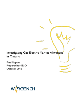 Investigating Gas-Electric Market Alignment in Ontario