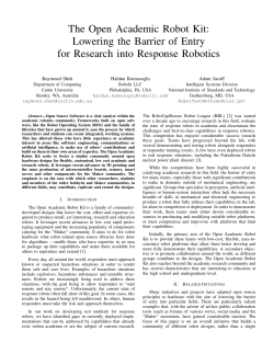 The Open Academic Robot Kit: Lowering the Barrier of Entry for