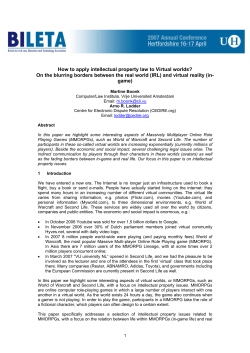How to apply intellectual property law to Virtual worlds?
