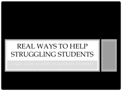 Real Ways to Help Struggling Students
