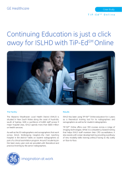 Continuing Education is just a click away for ISLHD with TiP