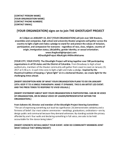 the ghostlight project diy press release (word doc)