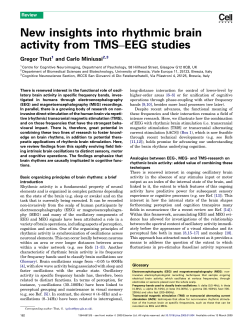 New insights into rhythmic brain activity from TMS–EEG studies